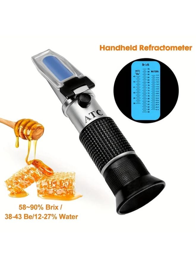Handheld Refractometer For Honey Brix 58 90 Percent Sugar Content Water Measurement Tool - Image 2